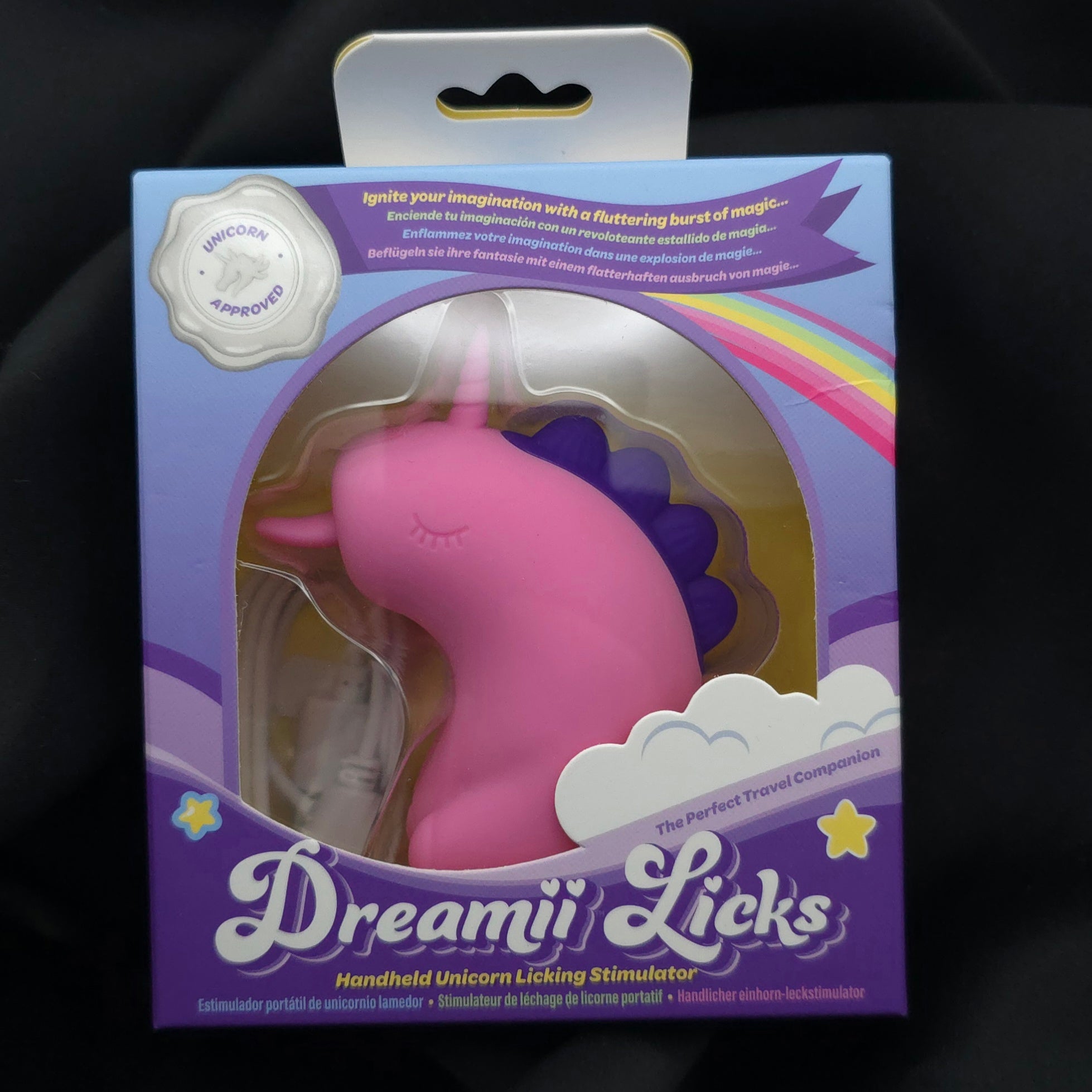 Dreamii Licks Unicorn Licking Stimulator – 10 Modes, USB Rechargeable, Pink