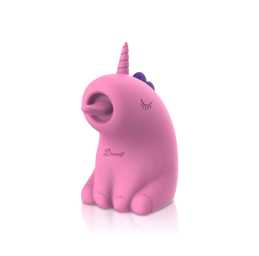 Dreamii Licks Unicorn Licking Stimulator – 10 Modes, USB Rechargeable, Pink