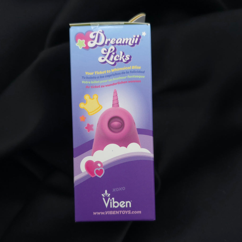 Dreamii Licks Unicorn Licking Stimulator – 10 Modes, USB Rechargeable, Pink
