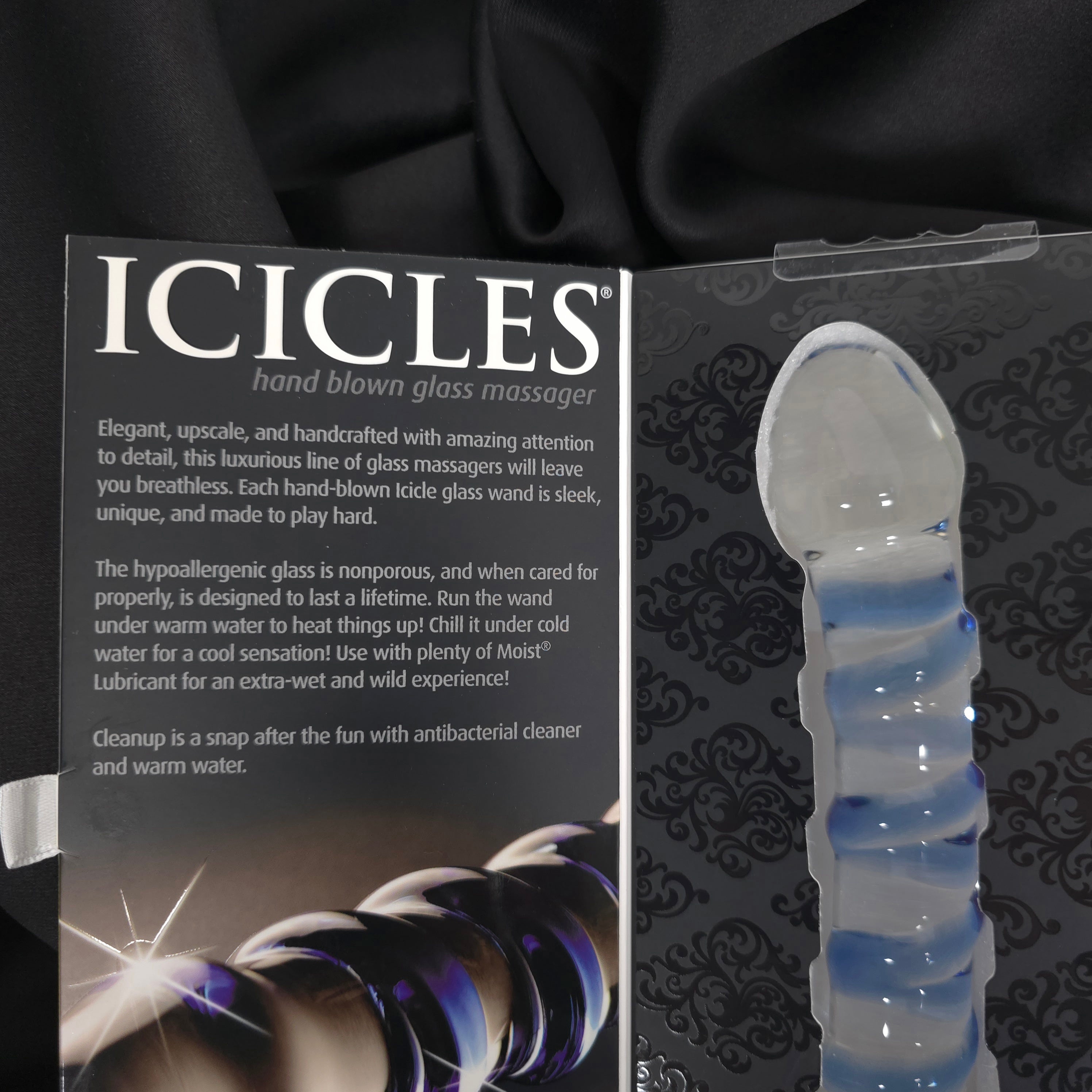 Icicles No. 05 Hand-Blown Glass Massager – Premium Borosilicate Glass