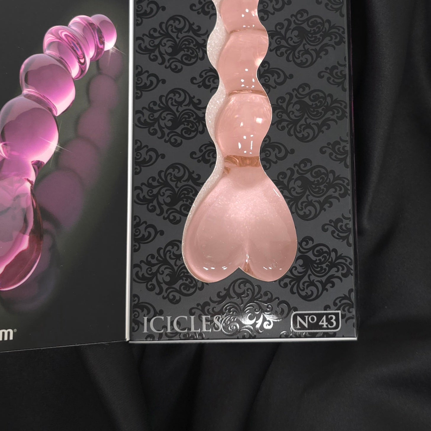 Icicles No. 43 Glass Massager – Hand-Blown, Borosilicate, Pink