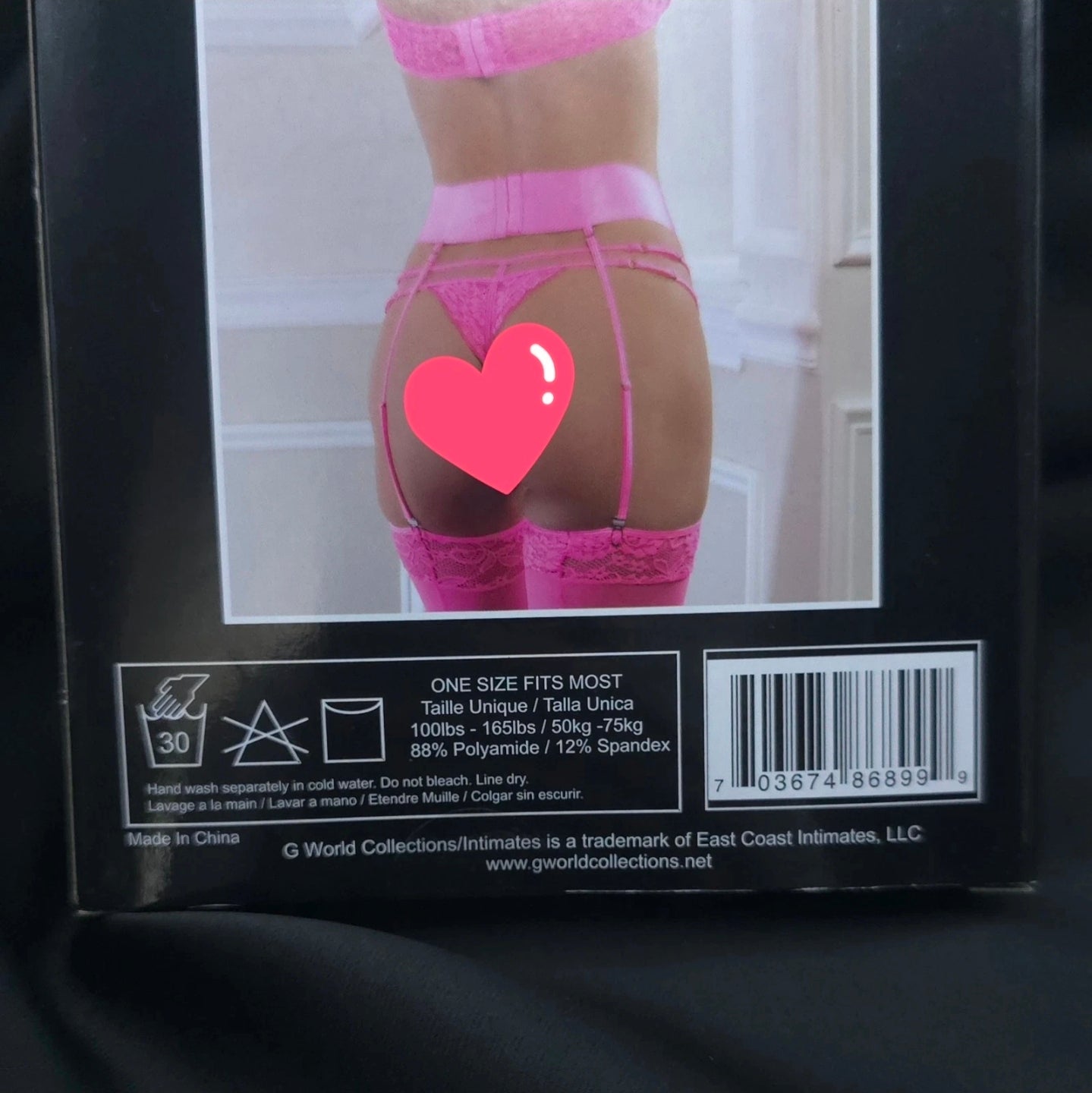 2pc Criss Cross Cage Bustier Set with High-Waist Garter Panty & Stockings – Pink