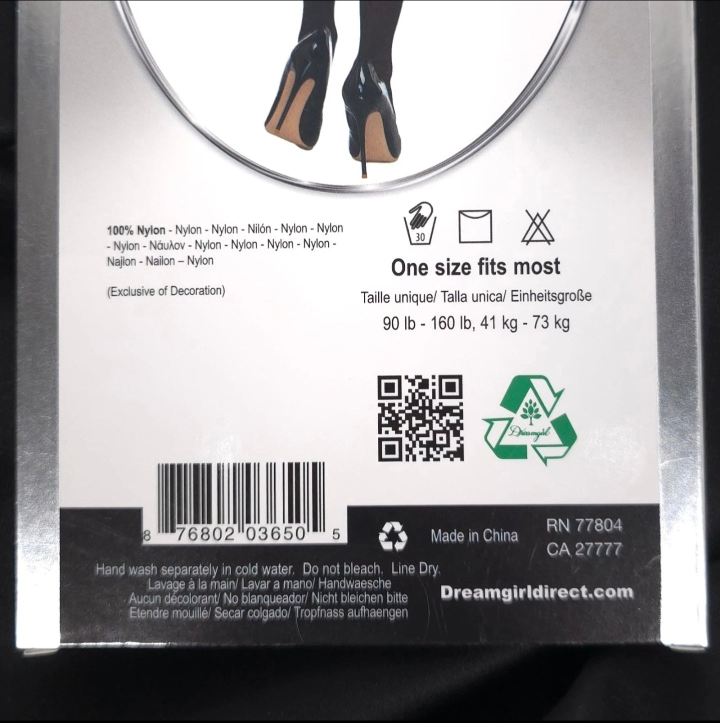 Sheer Black Thigh-High Stockings with Lace Top – One Size