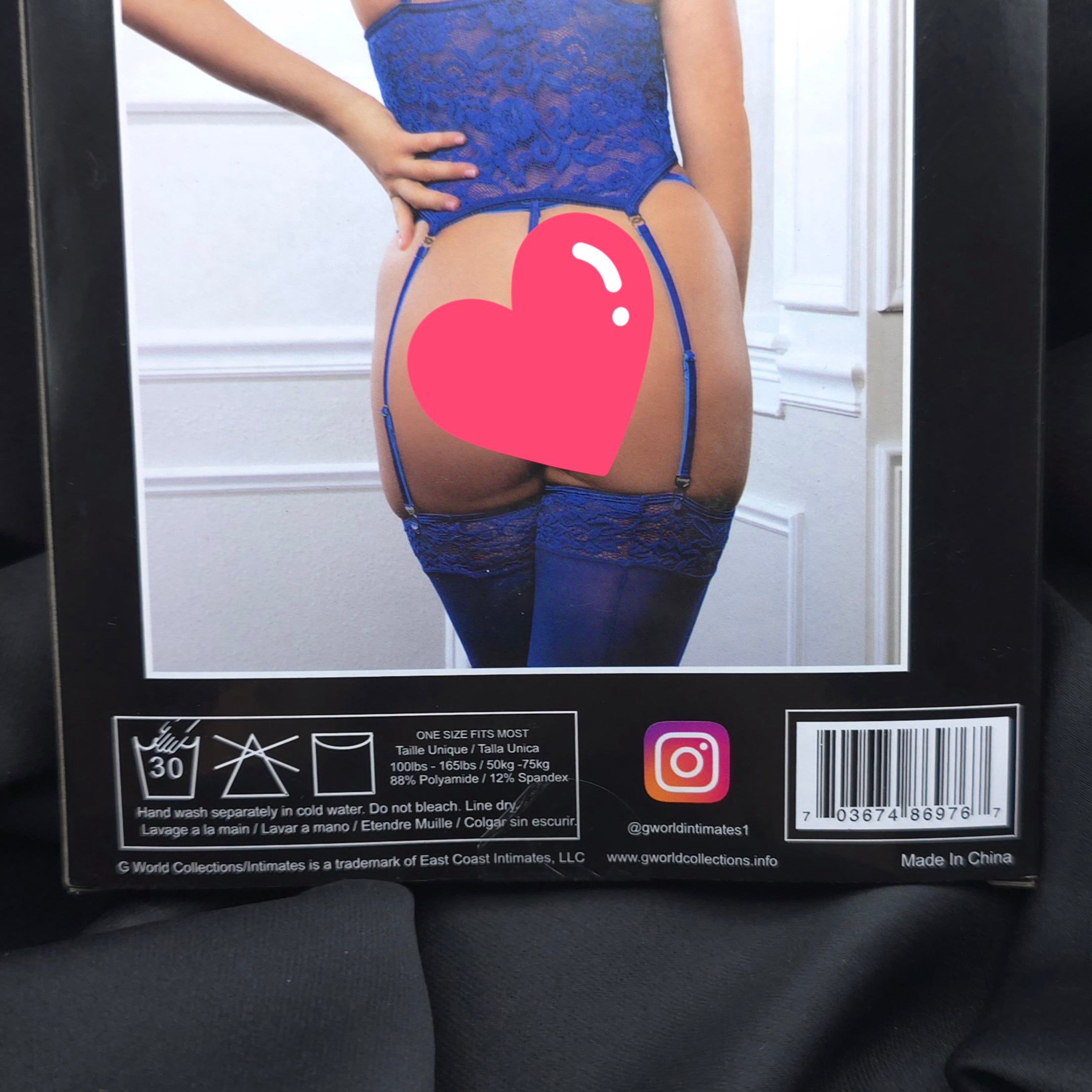 Princess Blue 3-Piece Lace Garter Bustier Set – Corset, Thong & Stockings | Sexy Lingerie for Women